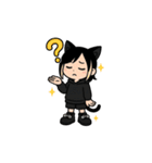 黒猫にゃんこ少年ライブへ行く（個別スタンプ：18）
