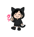 黒猫にゃんこ少年ライブへ行く（個別スタンプ：25）