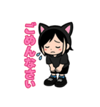 黒猫にゃんこ少年ライブへ行く（個別スタンプ：27）