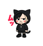 黒猫にゃんこ少年ライブへ行く（個別スタンプ：32）