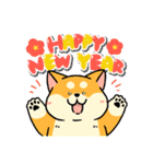 柴犬むちのお正月【再販】（個別スタンプ：1）