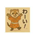 癒友童子 フェレットのやんちゃ帖（個別スタンプ：5）