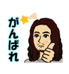ロン毛男性のラインスタンプ（個別スタンプ：25）