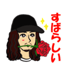 ロン毛男性のラインスタンプ（個別スタンプ：26）