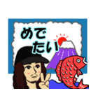ロン毛男性のラインスタンプ（個別スタンプ：29）