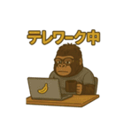 ゴリラの日常！？（◯◯中シリーズ）（個別スタンプ：10）