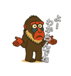 三河弁・岡崎・安城のマンドリルさん（個別スタンプ：9）