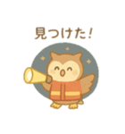 可愛い動物達の消防士さん 日本語（個別スタンプ：6）