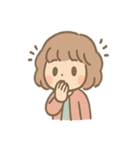 ふわもこ少女のやさしいあいさつ（個別スタンプ：7）