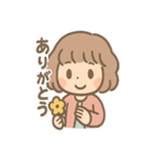 ふわもこ少女のやさしいあいさつ（個別スタンプ：10）