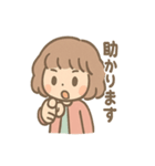 ふわもこ少女のやさしいあいさつ（個別スタンプ：13）