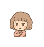 ふわもこ少女のやさしいあいさつ（個別スタンプ：15）