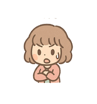 ふわもこ少女のやさしいあいさつ（個別スタンプ：16）