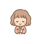 ふわもこ少女のやさしいあいさつ（個別スタンプ：27）