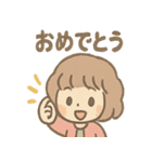 ふわもこ少女のやさしいあいさつ（個別スタンプ：37）