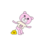 アップルちゃん(ピンクのクマ)（個別スタンプ：2）