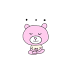 アップルちゃん(ピンクのクマ)（個別スタンプ：3）