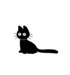 家にいる黒猫（個別スタンプ：18）