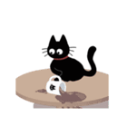 家にいる黒猫（個別スタンプ：24）