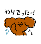 ゆるゆるトイプードルちゃんスタンプ（個別スタンプ：20）