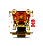 ふとん太鼓スタンプ②（個別スタンプ：14）