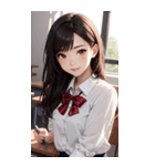 清純な少女写真（個別スタンプ：1）