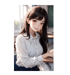 清純な少女写真（個別スタンプ：2）