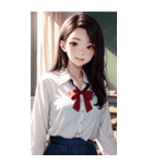清純な少女写真（個別スタンプ：4）