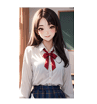 清純な少女写真（個別スタンプ：8）