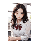 清純な少女写真（個別スタンプ：10）