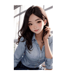 清純な少女写真（個別スタンプ：16）