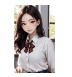 清純な少女写真（個別スタンプ：18）
