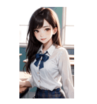 清純な少女写真（個別スタンプ：21）