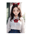 清純な少女写真（個別スタンプ：24）