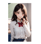清純な少女写真（個別スタンプ：32）