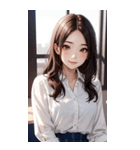 清純な少女写真（個別スタンプ：33）