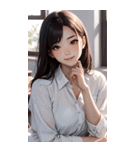 清純な少女写真（個別スタンプ：37）