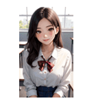 清純な少女写真（個別スタンプ：38）