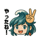 サーファー夏波(サーフィン)………（個別スタンプ：18）