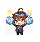 プチ男子の感情100%の日常！英語ver.（個別スタンプ：2）