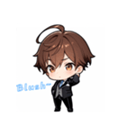 プチ男子の感情100%の日常！英語ver.（個別スタンプ：4）