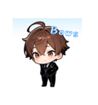 プチ男子の感情100%の日常！英語ver.（個別スタンプ：7）