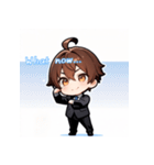 プチ男子の感情100%の日常！英語ver.（個別スタンプ：12）