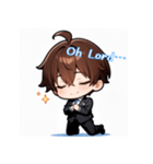 プチ男子の感情100%の日常！英語ver.（個別スタンプ：14）