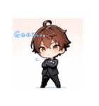 プチ男子の感情100%の日常！英語ver.（個別スタンプ：18）