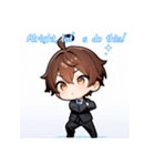 プチ男子の感情100%の日常！英語ver.（個別スタンプ：20）