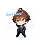 プチ男子の感情100%の日常！英語ver.（個別スタンプ：21）