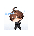 プチ男子の感情100%の日常！英語ver.（個別スタンプ：24）