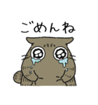 ねこぽっくるキジトラ【友達】（個別スタンプ：16）