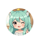 プレミアムウインクみなみちゃんスタンプ（個別スタンプ：6）